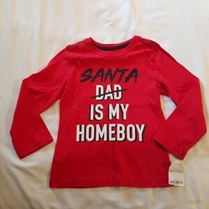 Crazy 8 Santa shirt red boys 4T NWT